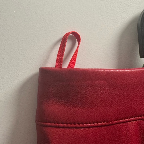 Persona by Marina Rinaldi Dark Red Technical Fabric Skirt Elastic Waist Size 18 - Picture 8 of 11